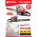 Excell Chainsaw Laser XC15000 24 Inch Mesin Gergaji Bensin 2 Tak Japan