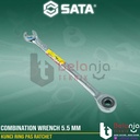 Sata Kunci Ring Pas Ratchet 5.5 MM 43601 Combination Double Ratcheting