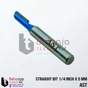 AST Mata Pisau Profil Kayu Straight Bit 1/4 Inch X 5 MM Router Lurus