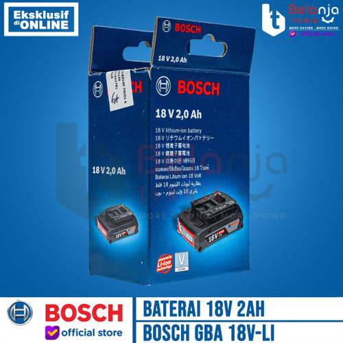 Bosch Baterai 18V 2Ah Battery Cordless Lithium Ion GBA 18V-LI With Box