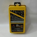 Casal Twist Drill Bit HSS Set 25 PCS Mata Bor Besi Set 1-13 MM CSL-CA9