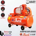 Shark Air Compressor 0.25 HP Kompresor Angin + Dinamo 1HP 1 Phase
