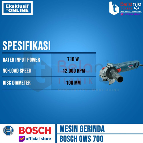 Bosch Angle Grinder GWS 700 Mesin Gerinda Tangan 4 Inch 710 Watt