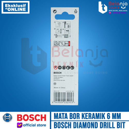 Bosch Diamond Drill Bit Ceramic 6 MM Mata Bor Granit Keramik 6MM