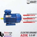 ADK Mesin Penggerak Dinamo Electro Motor 5.5 HP 3 Phase 4 Pole 1400RPM