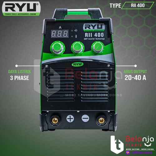 Ryu Travo Las Inverter RII 400-1 IGBT 3 Phase Mesin Trafo Las