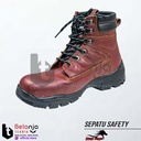 Steel Horse Sepatu Safety 9369 Sepatu Proyek Lapangan Safety Maroon