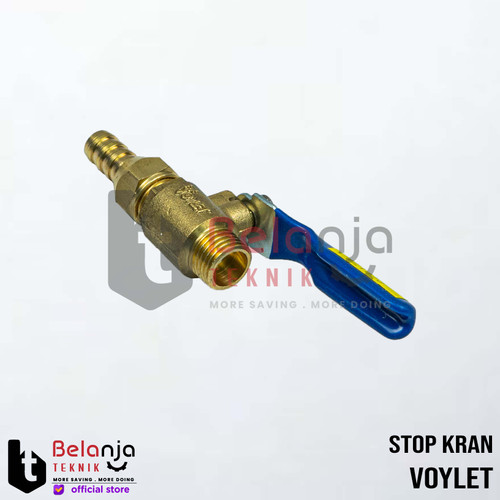 Voylet Ball Valve Kuningan 1/4 Inch Stop Kran Keran Kuningan 1/4" In