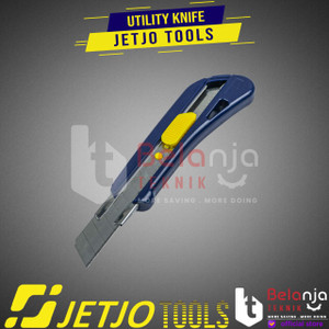 JETJO TOOLS Pisau Cutter 18mm Utility Knife 18 mm Snap-Off Knife ORI