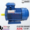 ADK Mesin Penggerak Dinamo Electro Motor 5.5 HP 3 Phase 4 Pole 1400RPM