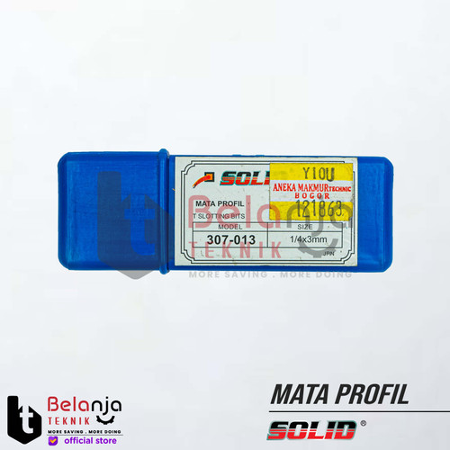 Solid Mata Router Pisau Mata Profil 307-013 Sloting Bits 1/4" X 3 MM