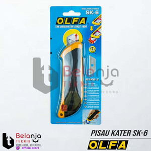 Olfa Pisau Knife Safety Cutter SK-6 Pisau Kater SK 6 Cutter SK6 ABS