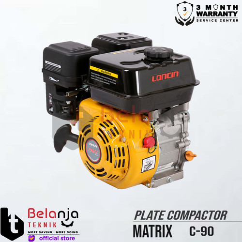 Matrix Plate Compactor C-90 Mesin Stamper Kodok + Engine Loncin G 200