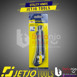 JETJO TOOLS Pisau Cutter 18mm Utility Knife 18 mm Snap-Off Knife ORI