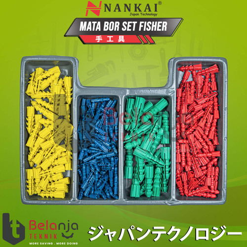 Nankai Mata Bor Set Fisher Besi Beton Kayu Mata Obeng Kombinasi 300Pcs