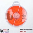 Solid Tali Senar Potong Rumput 2.4 MM X 50 Meter Nylon Trimmer Line