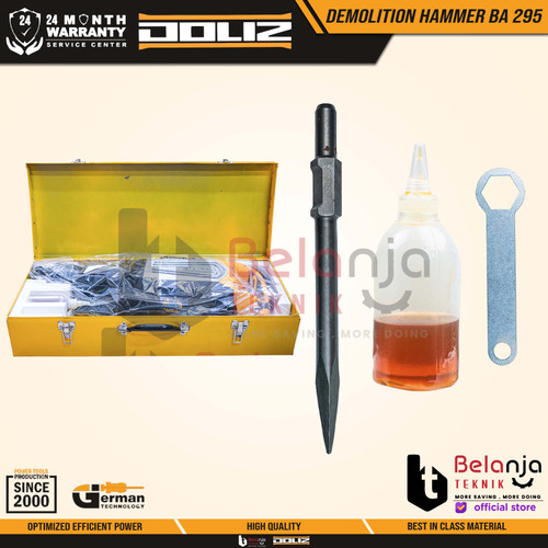Doliz Demolition Hammer BA 295 1400 Watt Mesin Bobok Beton HEX 95 J