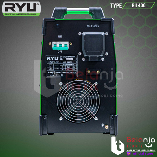 Ryu Travo Las Inverter RII 400-1 IGBT 3 Phase Mesin Trafo Las