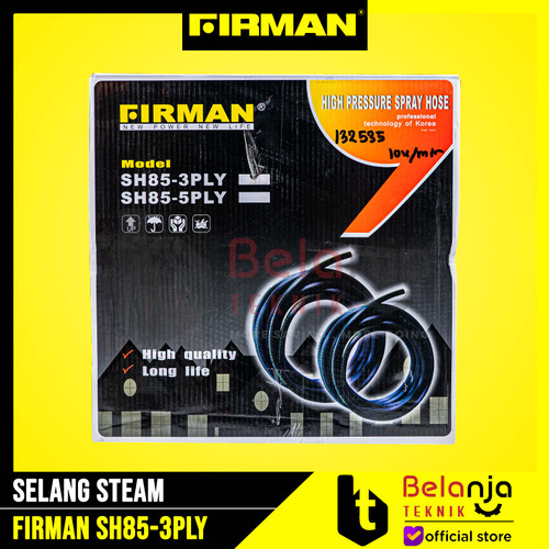 Firman Selang Steam Sanchin Selang Kompresor Spray Hose 3 Ply 100 M