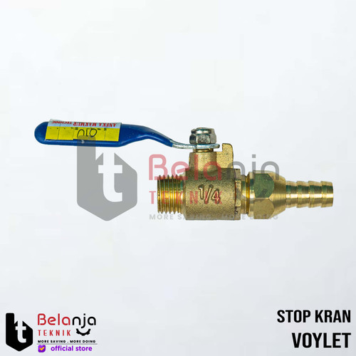 Voylet Ball Valve Kuningan 1/4 Inch Stop Kran Keran Kuningan 1/4" In