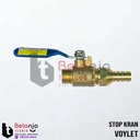 Voylet Ball Valve Kuningan 1/4 Inch Stop Kran Keran Kuningan 1/4" In