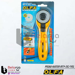 Olfa Rotary Cutter 45mm RTY-2C/YEL Pisau Kater Potong Kain Putar 45 MM