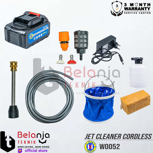 C-Mart Jet Cleaner Cordless 20 Bar Mesin Cuci Portable 21 Volt W0052
