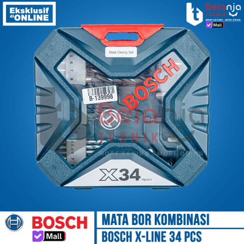 Bosch Mata Bor Kombinasi Obeng X-line 34 Pcs Drill Driver Screwdriver