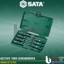 Sata Acetate Torx Screwdriver Set Box 8 PCS Obeng Set A Series 09305