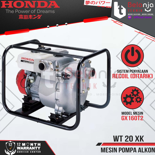 Honda Pompa Lumpur WT 20 XK Pompa Air Irigasi Bensin WT 20XK 2 Inch