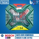Bosch Mata Bor Kombinasi Obeng X-line 34 Pcs Drill Driver Screwdriver