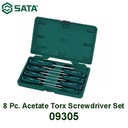 Sata Acetate Torx Screwdriver Set Box 8 PCS Obeng Set A Series 09305