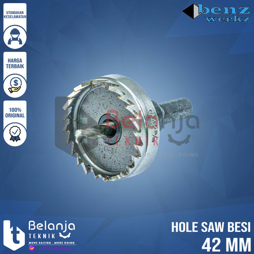 Benz Mata Bor Hole Saw Besi 42 MM Holesaw Pelubang Besi 42MM Benz