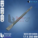 Benz Mata Bor Pahat Bobok Tembok Hex 17 Flat Chise 17 X 350 MM Langsol