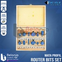 Benz Mata Profil Router Trimmer Bits Set 12 Pcs Mata Profil BZ-7812
