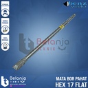 Benz Mata Bor Pahat Bobok Tembok Hex 17 Flat Chisel L 22 MM X 350 MM