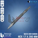 Benz Mata Bor Bobok Beton Lancip 17 Mata Pahat Tembok Hex 17 X 280 MM
