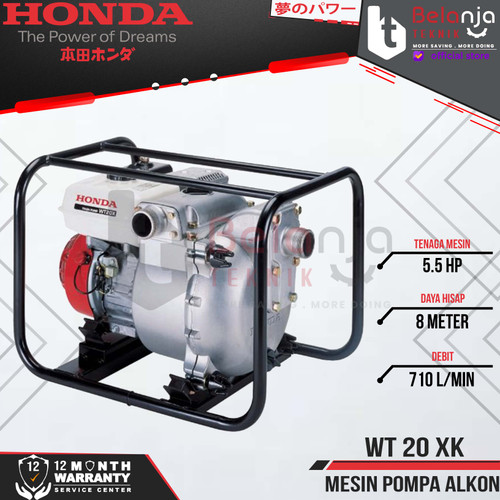 Honda Pompa Lumpur WT 20 XK Pompa Air Irigasi Bensin WT 20XK 2 Inch