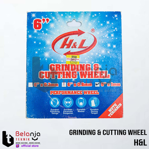 H&L Diamond Cutting 6 Inch Mata Potong Asah Batu 6" In