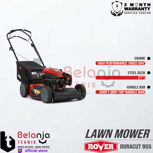 Rover Mesin Potong Rumput Dorong Duracut 955 Lawn Mower 21 Inch 196 CC