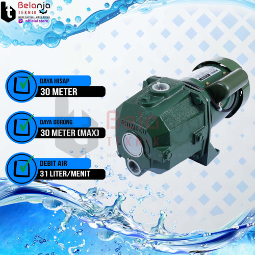 Shimizu Pompa Air Jet Pump PC 268 BIT Tanpa Tabung 30 Meter 250 Watt