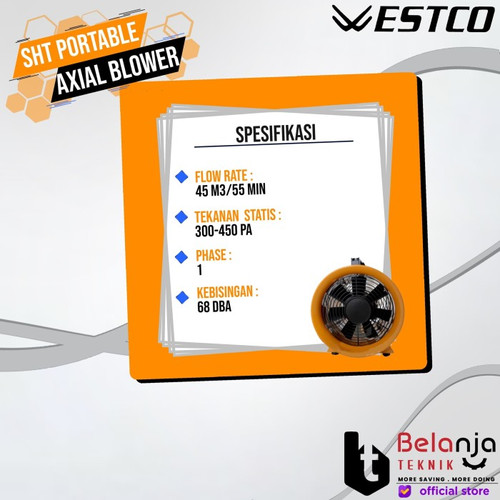 Westco SHT CTF Portable Axial Blower Portabel Ventilator CTF 25 10Inch