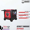 AIPower Genset SM8000I Generator Bensin 8000 Watt Manual Starting