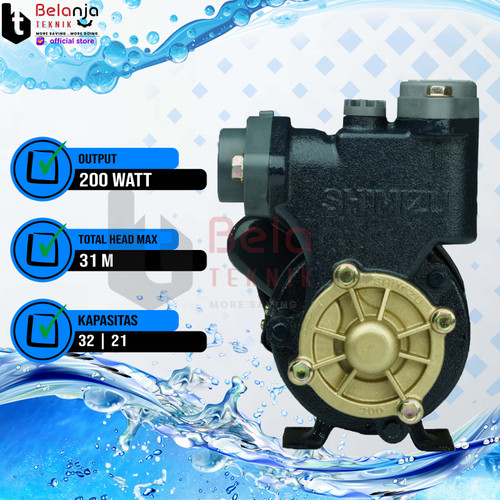 Shimizu Pompa Air Sumur Dangkal PS 221 Bit 9 Meter Water Pump PS221BIT
