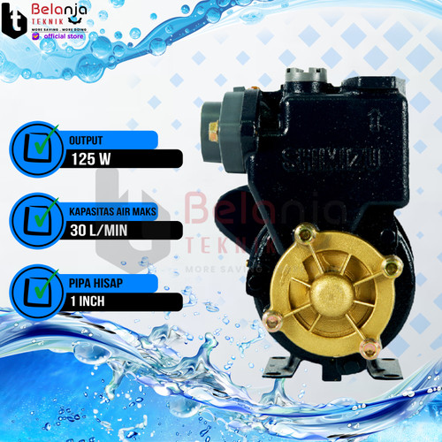 Shimizu Pompa Air Sumur Dangkal PS 126 Bit 9 Meter Water Pump PS126BIT