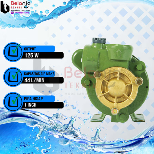 Shimizu Pompa Air Sumur Dangkal PN 125 Bit 9 Meter Water Pump PN125BIT