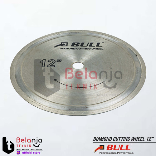 Bull Diamond Cutting Wheel 12 Inch as 1 Inch Mata Potong Batu 12" In