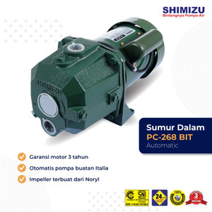 Shimizu Pompa Air Jet Pump PC 268 BIT Tanpa Tabung 30 Meter 250 Watt
