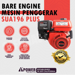 AIPower Engine Gasoline SUA-196 6.5 HP Mesin Penggerak Serbaguna