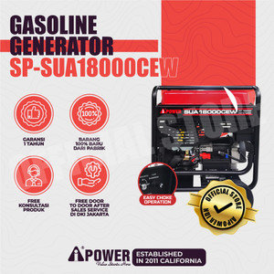 AIPower Genset SP-SUA18000CEW Generator Bensin 11000 W E-Starting